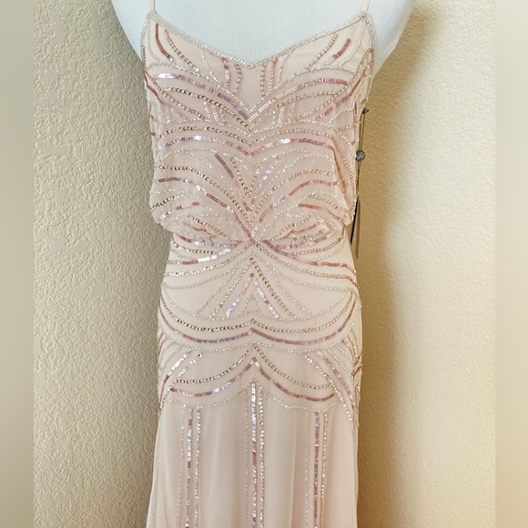 Special occasion gown party dress bridesmaids wedding guest dress art deco dress - Picture 10 of 16